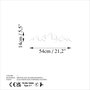Wallity Mountain - 8 Escultura de pared blanca en metal